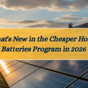 What's New in the Cheaper Home Batteries Program in 2026 | Homeowners Guide | Coming 1 May 2026