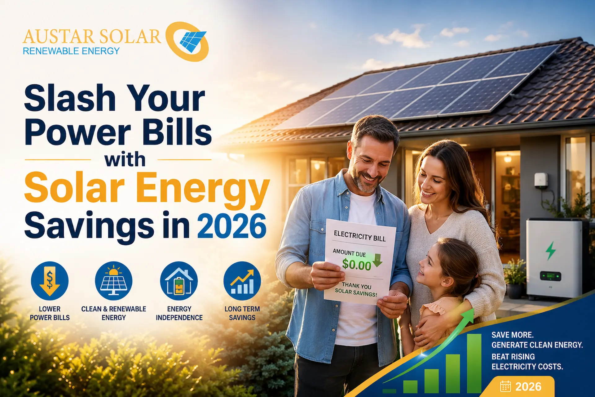 Solar Energy Savings in 2026 | Save on Power Bills Australia