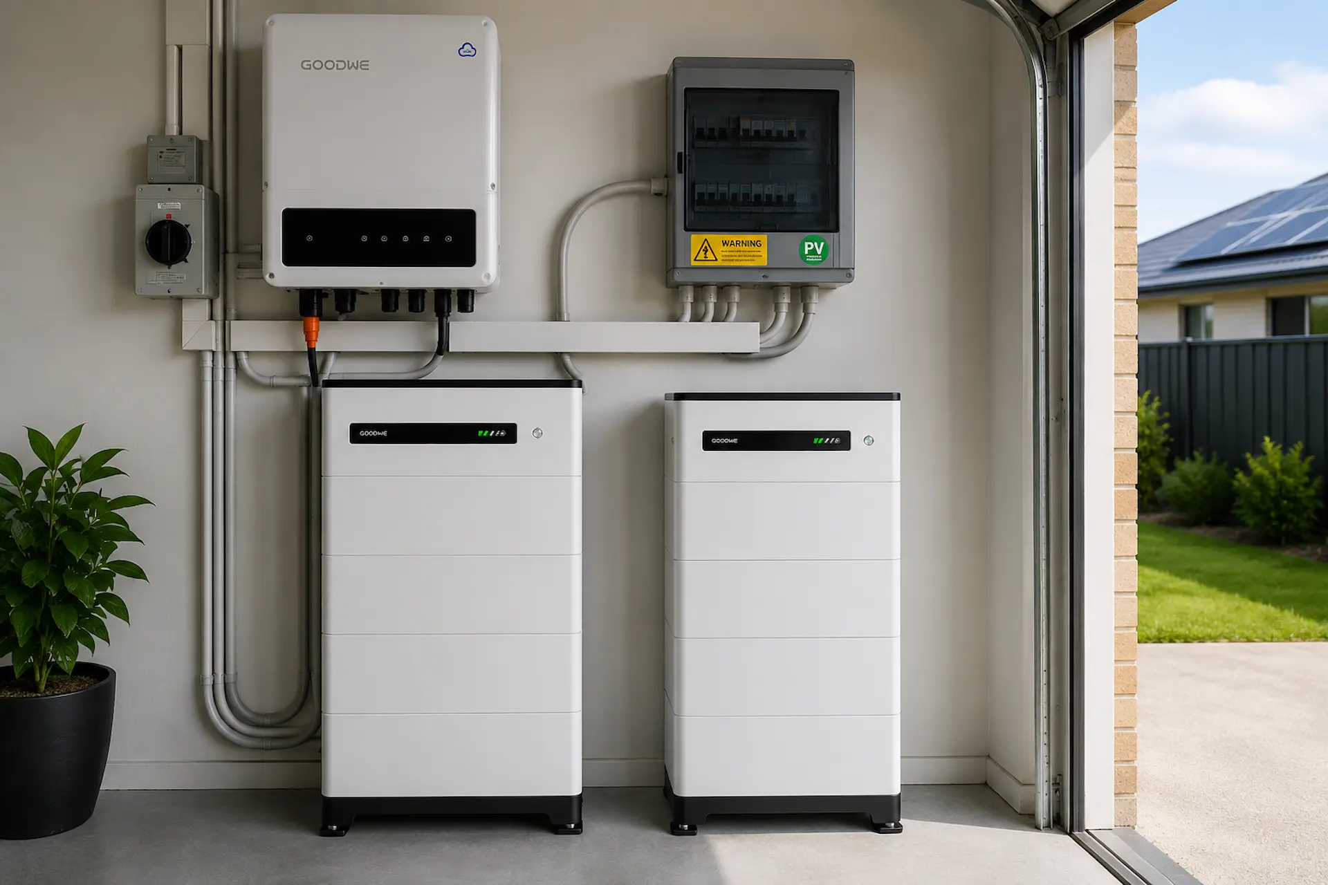 GoodWe battery installed in australian home