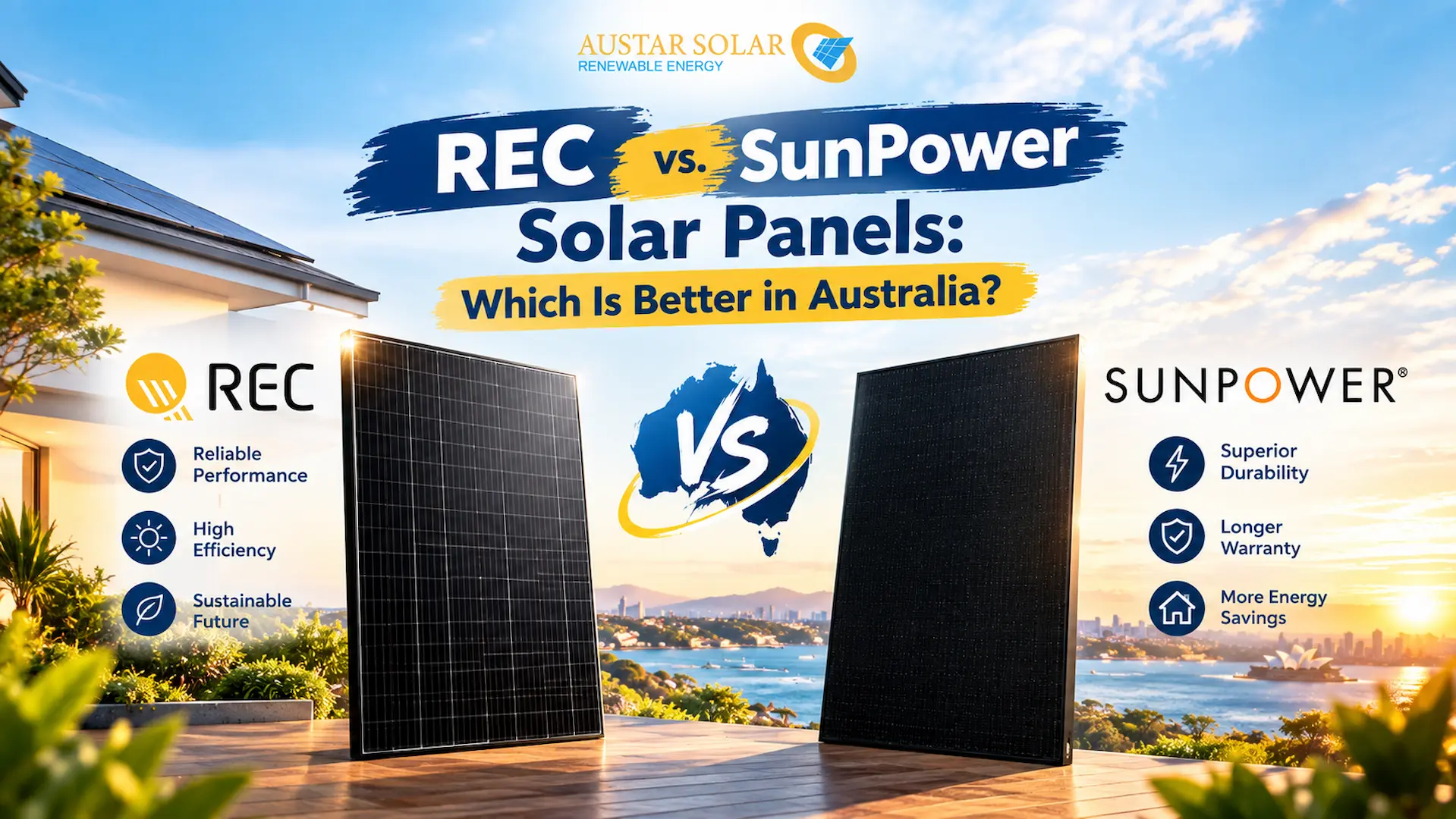 REC vs SunPower Solar Panels: Which Is Better in Australia?